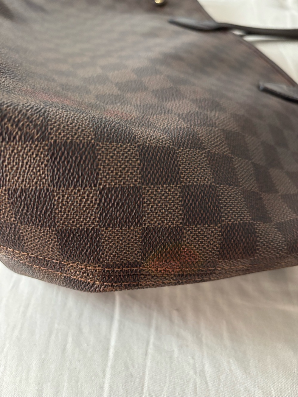 Louis Vuitton Neverfull MM Damier Ebene | Authentic-overall good used condition - Picture 11 of 16